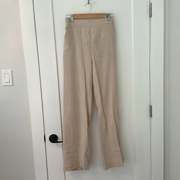 ZARA high waisted linen pant - Picture 1 of 1